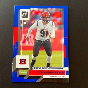 Trey Hendrickson: Cincinnati Bengals Defensive End 2022 Donruss Press Proof #202